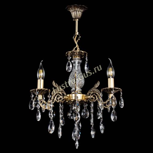 Люстра бронзовая Алфея №3/2 Журавлик в Ижевске Гусь Хрустальный