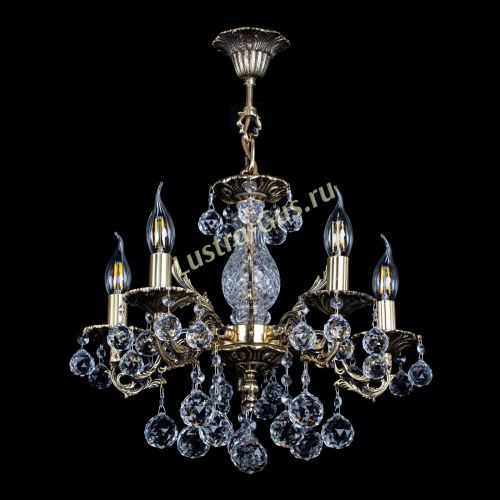 Люстра бронзовая Алфея №5/1 Шар в Ижевске Гусь Хрустальный