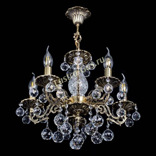 Люстра бронзовая Алфея №5/1 Шар в Ижевске Гусь Хрустальный