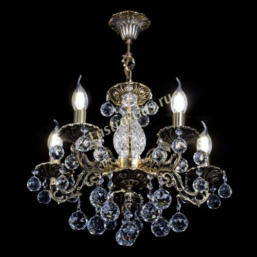 Люстра бронзовая Алфея №5/1 Шар в Ижевске Гусь Хрустальный