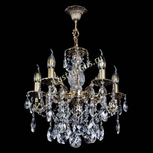 Люстра бронзовая Алфея №5/3 Баден в Ижевске Гусь Хрустальный