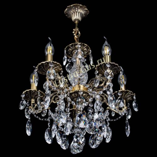 Люстра бронзовая Алфея №5/3 Баден в Ижевске Гусь Хрустальный