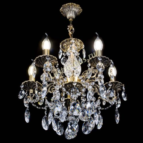 Люстра бронзовая Алфея №5/3 Баден в Ижевске Гусь Хрустальный