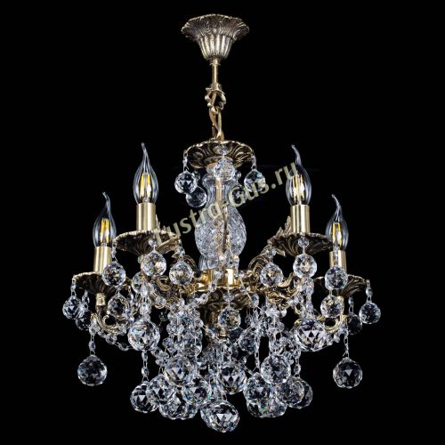 Люстра бронзовая Алфея №5/3 Шар в Ижевске Гусь Хрустальный