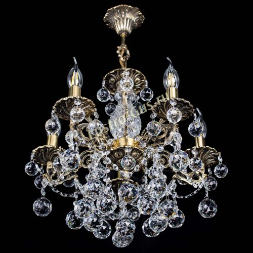 Люстра бронзовая Алфея №5/3 Шар в Ижевске Гусь Хрустальный