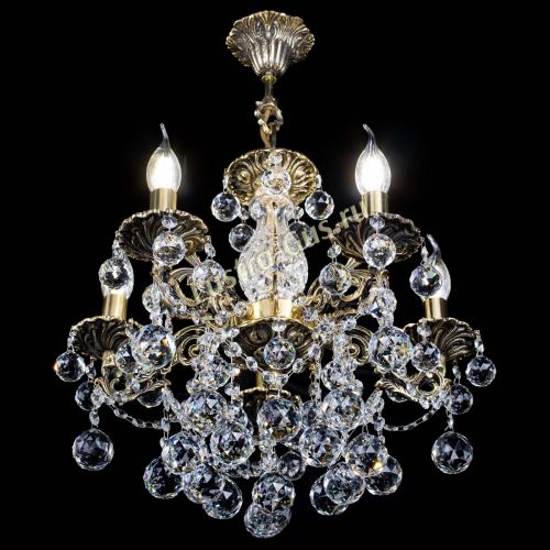 Люстра бронзовая Алфея №5/3 Шар в Ижевске Гусь Хрустальный