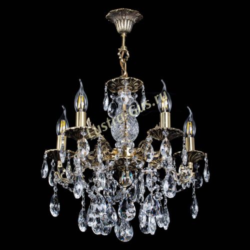 Люстра бронзовая Алфея №5/3 Журавлик в Ижевске Гусь Хрустальный