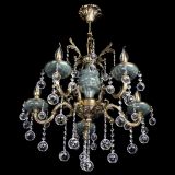 Люстра бронзовая Алфея №5 "Малахит" шар в Ижевске