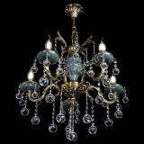 Люстра бронзовая Алфея №5 "Малахит" шар в Ижевске