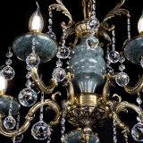 Люстра бронзовая Алфея №5 "Малахит" шар в Ижевске