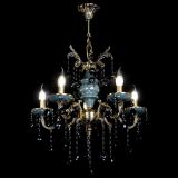 Люстра бронзовая Алфея №5 "Малахит" шар черная в Ижевске