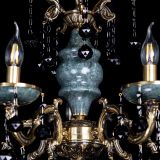 Люстра бронзовая Алфея №5 "Малахит" шар черная в Ижевске