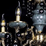 Люстра бронзовая Алфея №5 "Малахит" шар черная в Ижевске