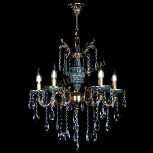 Люстра Алфея №5 "Малахит" журавлик в Ижевске Гусь Хрустальный