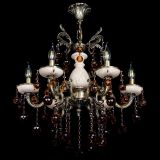 Люстра бронзовая Алфея №6 с камнем шар чайная в Ижевске Люстра бронзовая Алфея №6 с камнем шар чайная в Ижевске