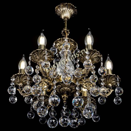 Люстра бронзовая Алфея №6/1 Шар в Ижевске Гусь Хрустальный