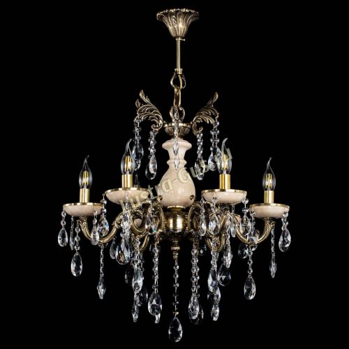 Люстра бронзовая Алфея №6 с камнем шар в Ижевске Гусь Хрустальный