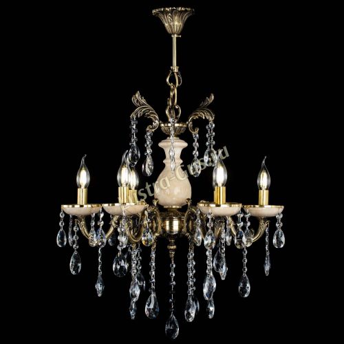 Люстра Алфея №6 с камнем журавлик в Ижевске Гусь Хрустальный