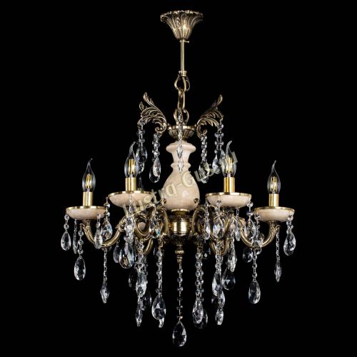 Люстра Алфея №6 с камнем журавлик в Ижевске Гусь Хрустальный