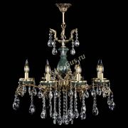 Люстра бронзовая Алфея Малахит №8 баден