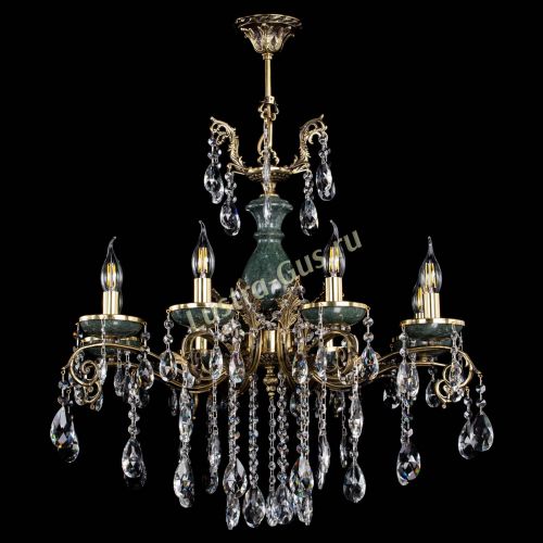 Люстра бронзовая Алфея Малахит №8 журавлик в Ижевске Гусь Хрустальный