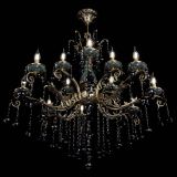 Люстра бронзовая Алфея Малахит №12 шар черная в Ижевске Люстра бронзовая Алфея Малахит №12 шар черная в Ижевске