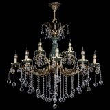 Люстра бронзовая Алфея Малахит №12 шар в Ижевске Люстра бронзовая Алфея Малахит №12 шар в Ижевске