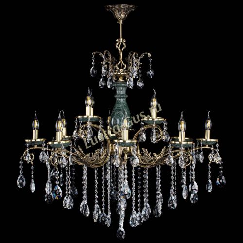 Люстра бронзовая Алфея Малахит №12 звездочка в Ижевске Люстра бронзовая Алфея Малахит №12 звездочка в Ижевске