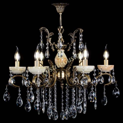 Люстра бронзовая Алфея Оникс №6/2 баден в Ижевске Гусь Хрустальный