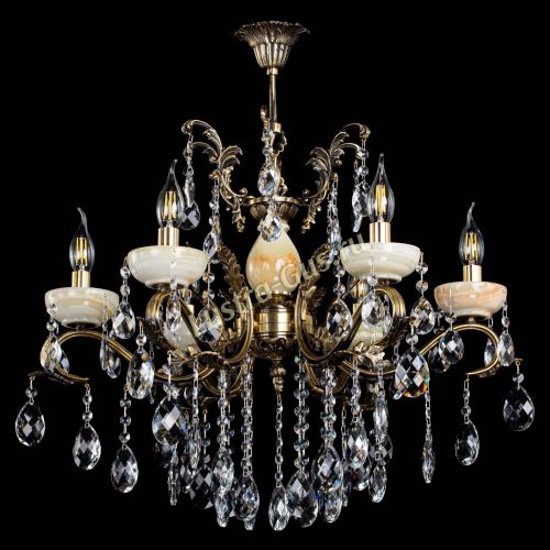 Люстра бронзовая Алфея Оникс №6/2 баден в Ижевске Гусь Хрустальный