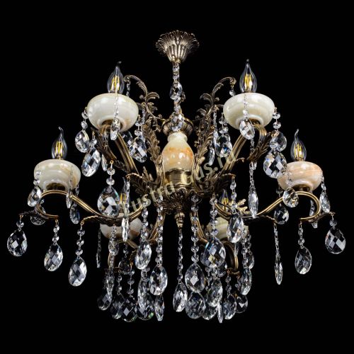 Люстра бронзовая Алфея Оникс №6/2 баден в Ижевске Гусь Хрустальный