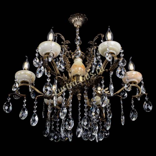 Люстра бронзовая Алфея Оникс №6/2 баден в Ижевске Гусь Хрустальный