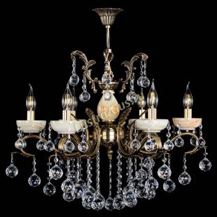 Бронзовая люстра Люстра бронзовая Алфея Оникс №6/2 шар