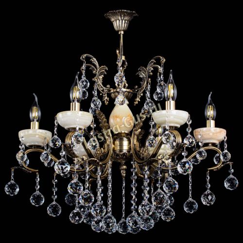 Люстра бронзовая Алфея Оникс №6/2 шар в Ижевске Гусь Хрустальный