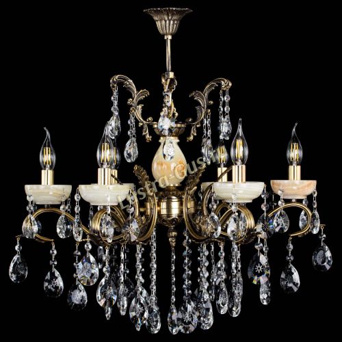 Люстра бронзовая Алфея Оникс №6/2 звездочка в Ижевске Гусь Хрустальный