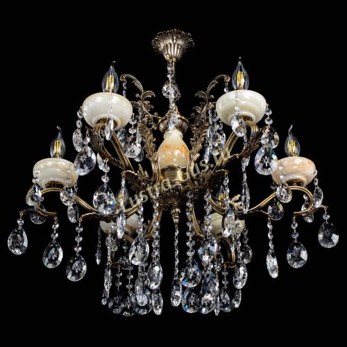 Люстра бронзовая Алфея Оникс №6/2 звездочка в Ижевске Гусь Хрустальный