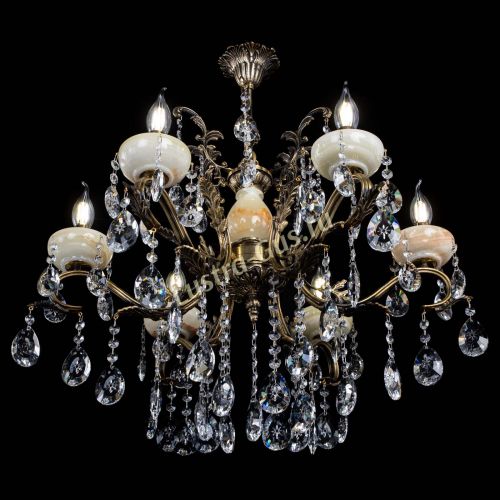 Люстра бронзовая Алфея Оникс №6/2 звездочка в Ижевске Гусь Хрустальный