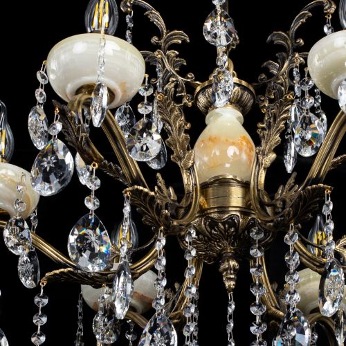 Люстра бронзовая Алфея Оникс №6/2 звездочка в Ижевске Гусь Хрустальный