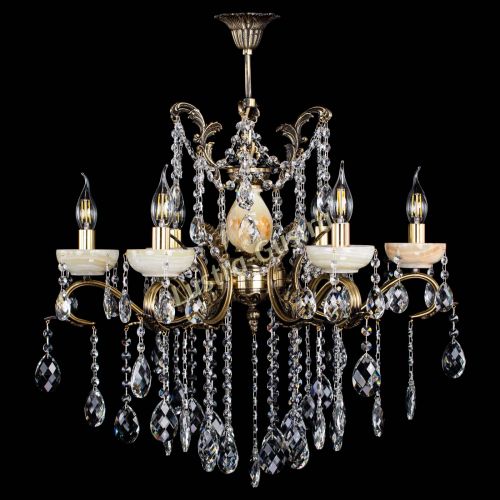 Люстра бронзовая Алфея Оникс №6 баден в Ижевске Гусь Хрустальный