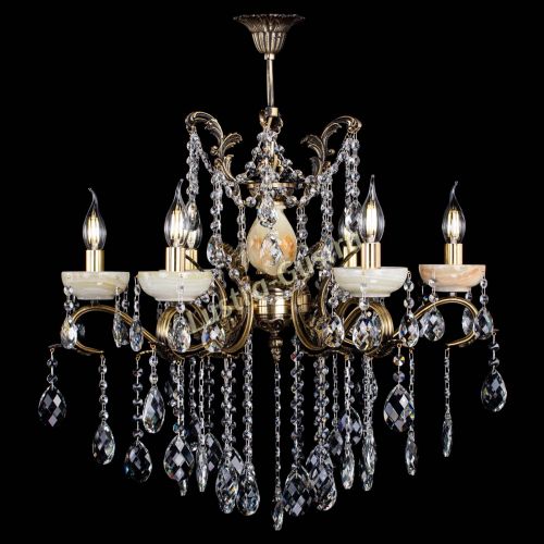 Люстра бронзовая Алфея Оникс №6 баден в Ижевске Гусь Хрустальный