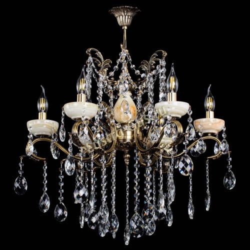 Люстра бронзовая Алфея Оникс №6 баден в Ижевске Гусь Хрустальный