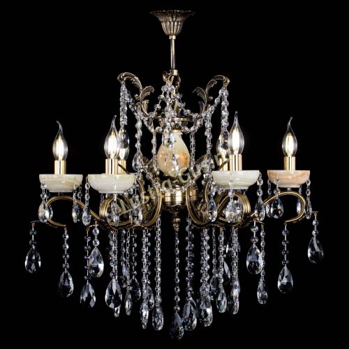 Люстра бронзовая Алфея Оникс №6 шар в Ижевске Гусь Хрустальный