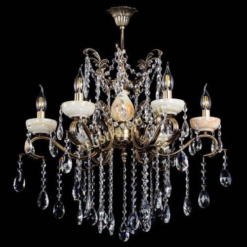 Люстра бронзовая Алфея Оникс №6 шар в Ижевске Гусь Хрустальный