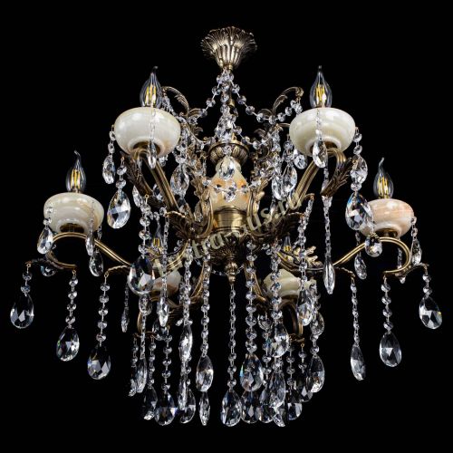 Люстра бронзовая Алфея Оникс №6 шар в Ижевске Гусь Хрустальный