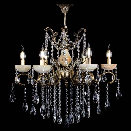 Люстра бронзовая Алфея Оникс №6 журавлик в Ижевске Гусь Хрустальный