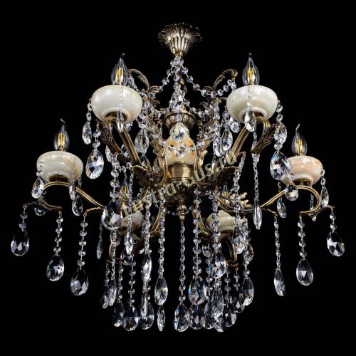 Люстра бронзовая Алфея Оникс №6 журавлик в Ижевске Гусь Хрустальный