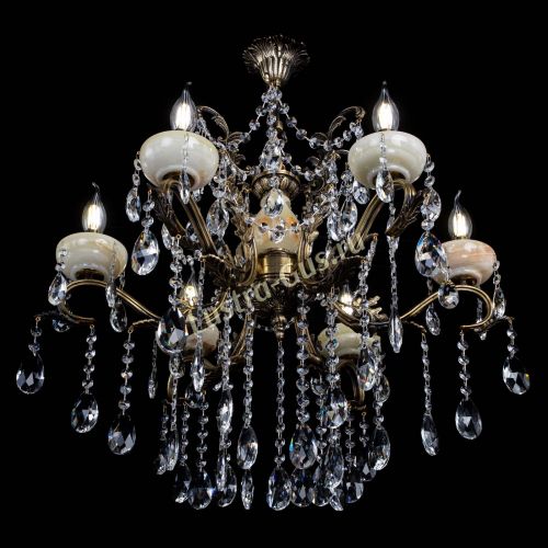 Люстра бронзовая Алфея Оникс №6 журавлик в Ижевске Гусь Хрустальный