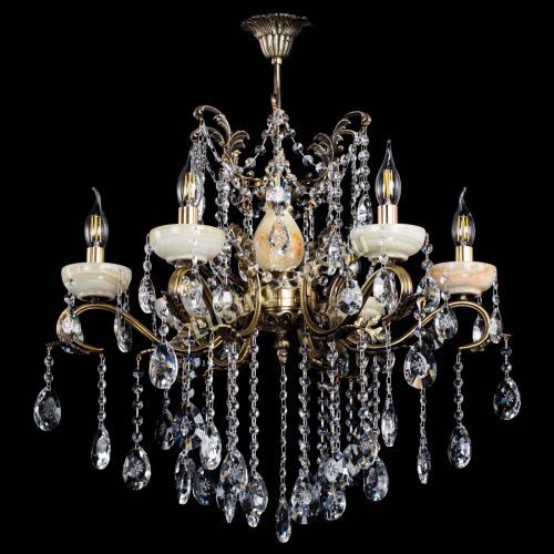 Люстра бронзовая Алфея Оникс №6 звездочка в Ижевске Гусь Хрустальный