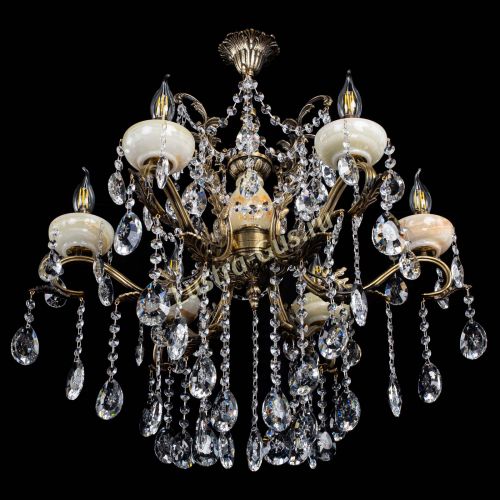 Люстра бронзовая Алфея Оникс №6 звездочка в Ижевске Гусь Хрустальный