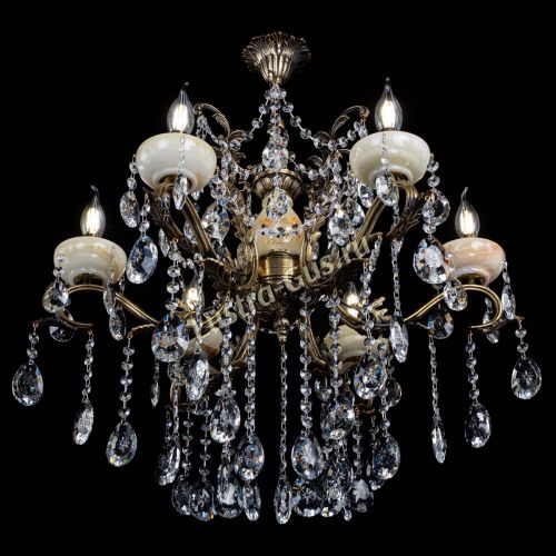 Люстра бронзовая Алфея Оникс №6 звездочка в Ижевске Гусь Хрустальный